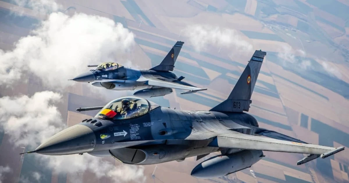 Винищувач F-16 румунських Військово-повітряних сил (ілюстративне фото)
