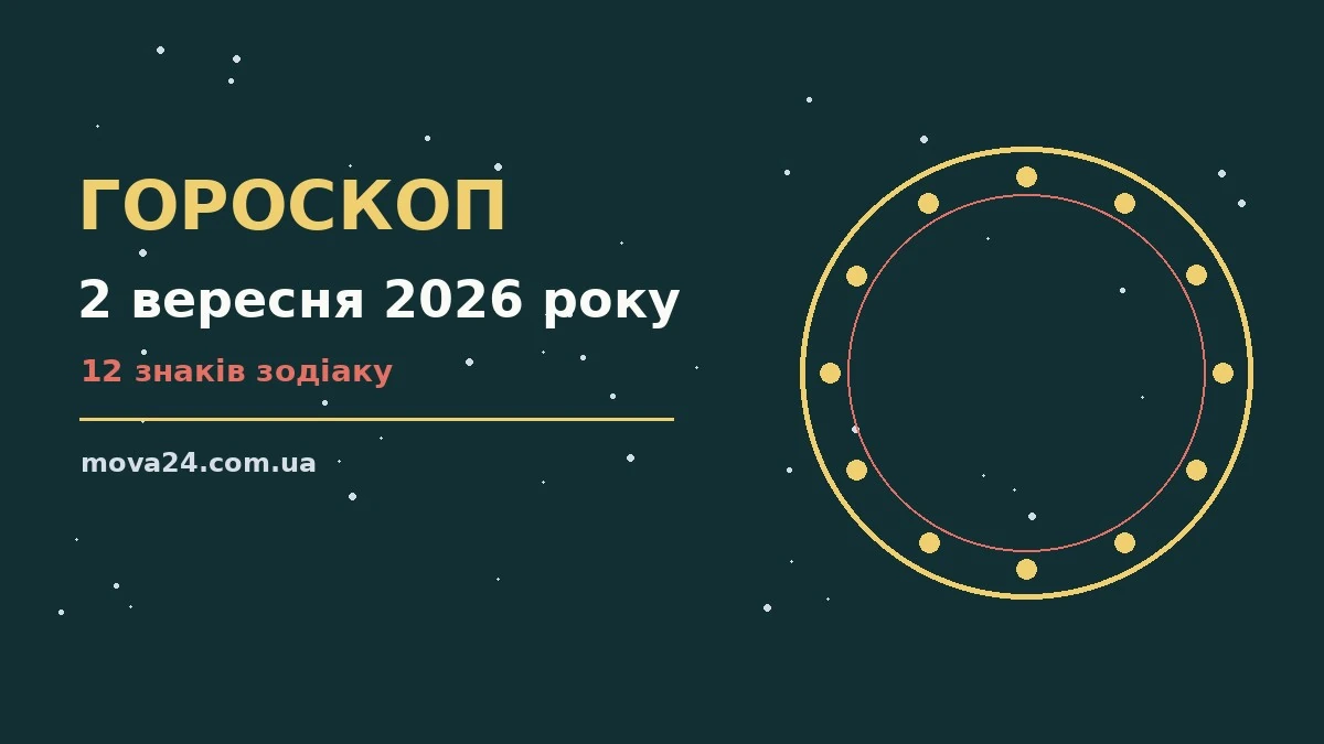 Гороскоп на 2 вересня 2026 року: детальний прогноз дня про фінанси та особисте життя