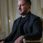 Президент Володимир Зеленський під час пресконференції на саміті ЄС у Брюсселі